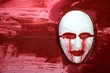 Maske Rot Weiss 9