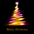 Christmas tree greeting card