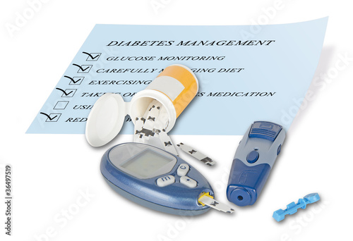 Photo: Blood glucose monitor Blood glucose monitor