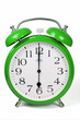 Wecker 6 Uhr / Six a clock  - grün / green