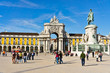 Commerce Square in Lisbon , Portugal