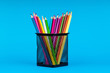 Colourful pencils on the background Colourful pencils on the background