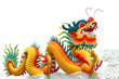Colorful chinese dragon isolated Colorful chinese dragon isolated