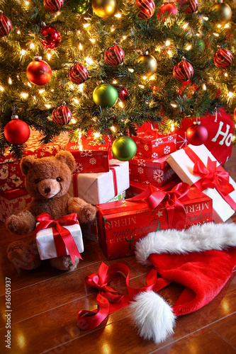 Photo: Gifts under the tree for Christmas Gifts under the tree for Christmas
