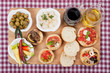 Mediterranean appetizer food