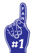 foam finger - fan finger