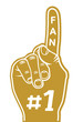 foam finger - fan finger
