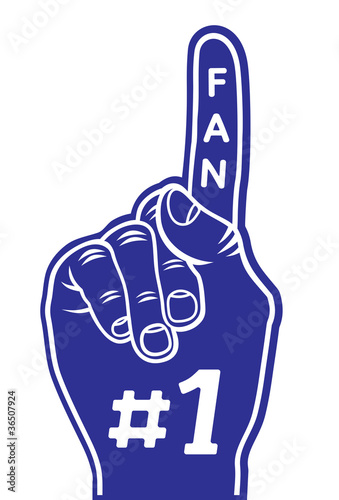 Vector: foam finger - fan finger foam finger - fan finger