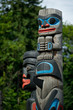 Totem Pole Detail Duncan, British Columbia, Canada