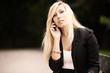 Woman talking phone
