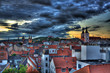 Dächer der Stadt Fulda in HDR