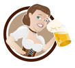 bier dirndl frau bier dirndl frau