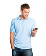 Mann mit Smartphone