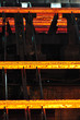 Glühende Träger im Stahlwerk // steelworks