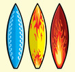 Vector surf boards