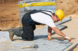 Photo: sidewalk pavement construction works sidewalk pavement construction works