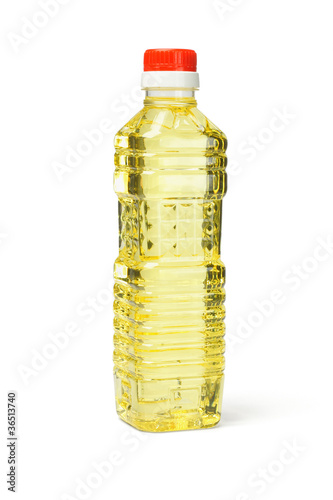 Photo: Plastic bottle of cooking oil Plastic bottle of cooking oil
