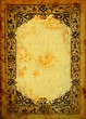Engraved frame on vintage paper