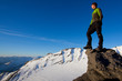 Young man in the mountains