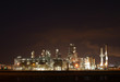 Refinery at night