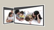 Animated interface about families at home