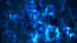 Seamless blue background with flying letters