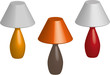 lampes couleurs 3D