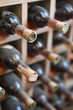 Dusty wine rack. Noble beverage