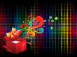 abstract colorful background with magicbox