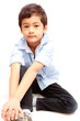 Smiling face Asian boy Smiling face Asian boy