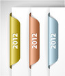 Vector metalic 2012 Labels / Stickers Vector metalic 2012 Labels / Stickers