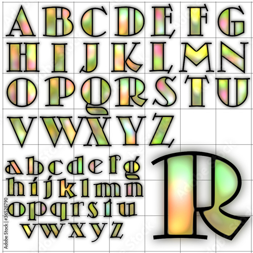 Vector: abc alphabet background skittles design abc alphabet background skittles design
