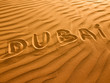 Text in desert sand Dubai Text in desert sand Dubai