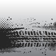 Tire track banner