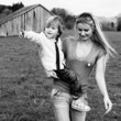 mother son outdoors