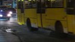 Video: Cars on the street in the city at night. Cars on the street in the city at night.