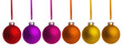 Rotfarbene Weihnachtskugeln