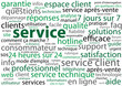 Nuage de Tags SERVICE (questions réponses clients consommateurs)