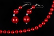 red beads and necklace red beads and necklace