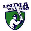cricket player batsman with bat shield india cricket player batsman with bat shield india