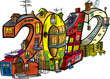 Houses in the form of figures in 2012