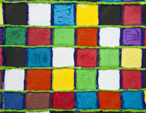 Photo: It is glued squares painted in watercolor It is glued squares painted in watercolor