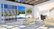 Wohnzimmer mit Terrasse