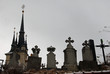 Graveyard and church in Transsylvania