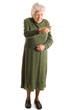 old woman isolated on white background