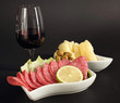 Classy glass of red wine
