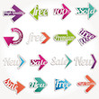 Colorful arrows collection of sale new labels stickers banners Colorful arrows collection of sale new labels stickers banners