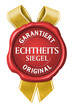 echtheitssiegel garantiert original siegel button