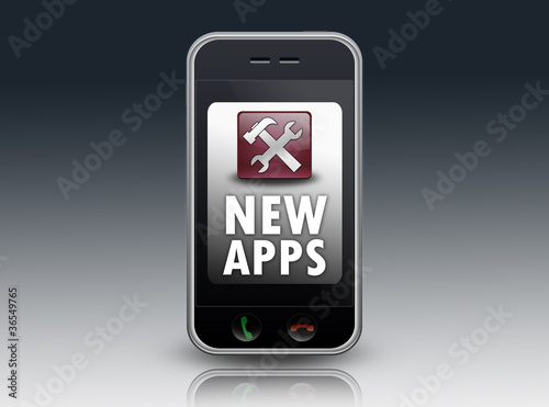 Illustration: Smartphone "New Apps" Smartphone "New Apps"