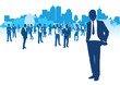 business people cityscape background